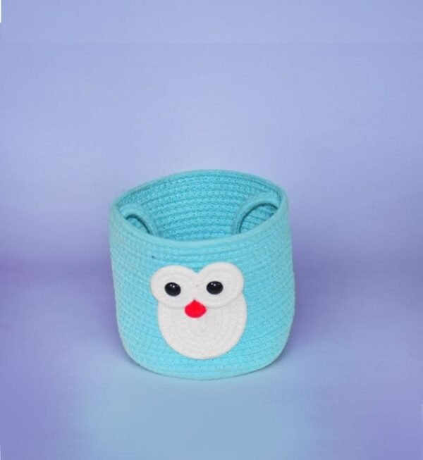 Doraemon Design Open Handle Cotton Rope Basket without Lid - Image 2