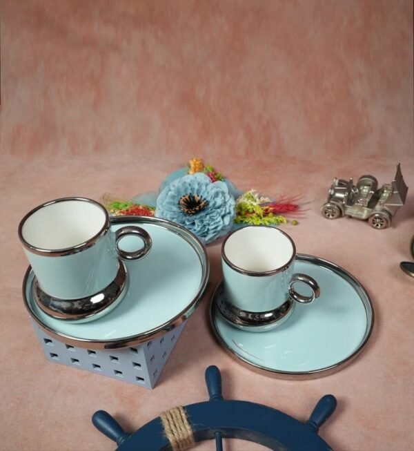 White Gold Luxurious Ceramic Cup