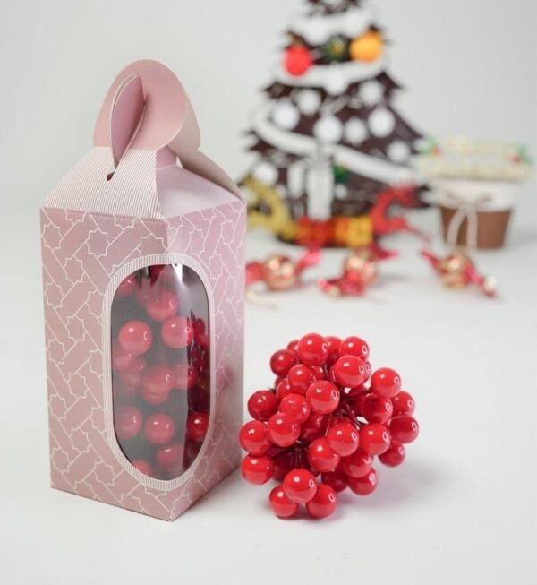 Christmas Artificial Red Cherry Decoration
