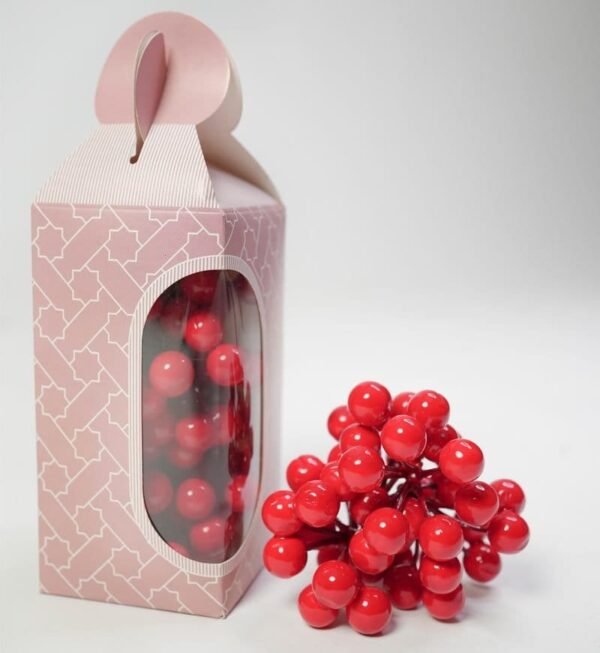 Christmas Artificial Red Cherry Decoration, Holly Berry Hanging Ornaments (10 pcs) - Image 2