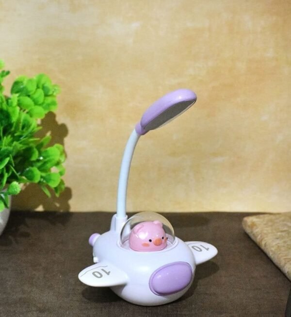 Cute Creative Airplane Shape Night Light Lamp, Student Dormitory Lamp, Work Writing Lamp, Learning Lamp, USB Eye Protection (Multicolor) 1Pc - Image 2