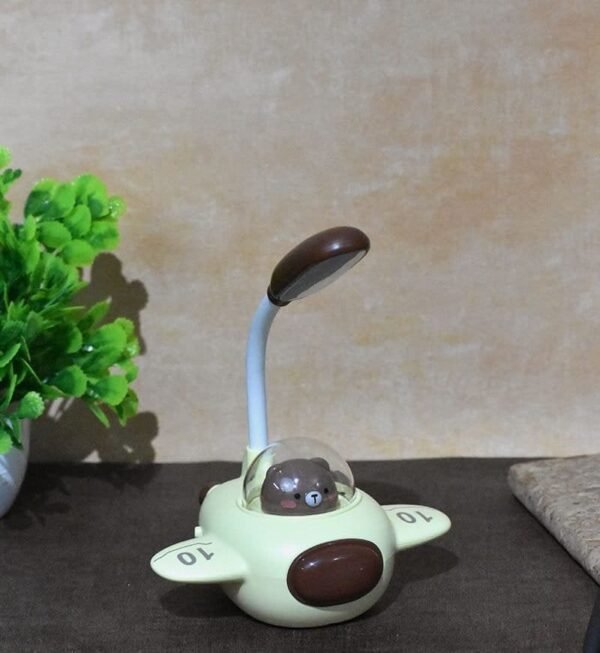 Cute Creative Airplane Shape Night Light Lamp, Student Dormitory Lamp, Work Writing Lamp, Learning Lamp, USB Eye Protection (Multicolor) 1Pc - Image 3