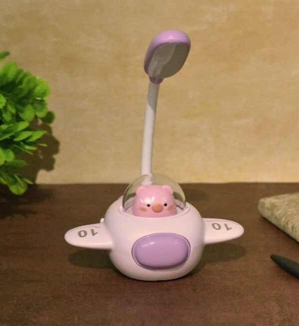 Cute Creative Airplane Shape Night Light Lamp, Student Dormitory Lamp, Work Writing Lamp, Learning Lamp, USB Eye Protection (Multicolor) 1Pc - Image 5