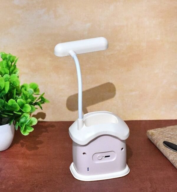 Cartoon House piggy bank table lamp for children USB charging night light 3 Gear Light Pink Color - Image 2