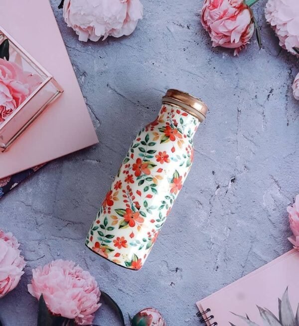 White & Flower Design