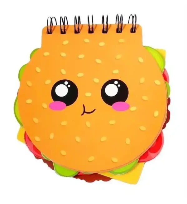 Burger Shape Notebook for Kids