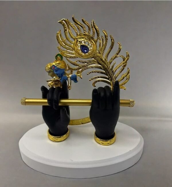 Krishna Ji Hand with Flute Gold Plated