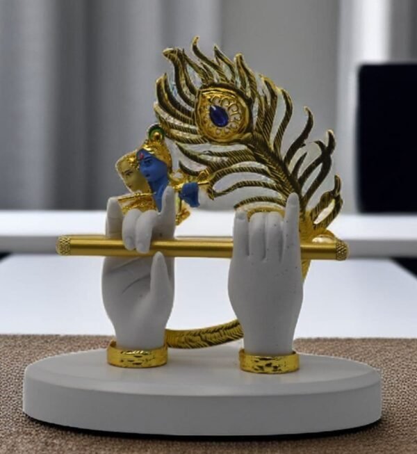 Krishna Ji Hand with Flute Gold Plated