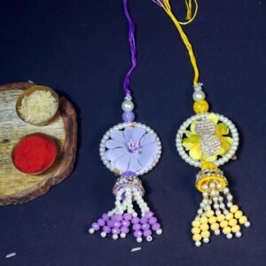 Pack Of 2 Designer Lumba Rakhi for Bhabhi