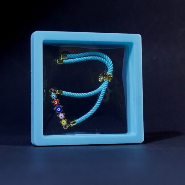 Sky Blue Evil Eye Rakhi for Kids